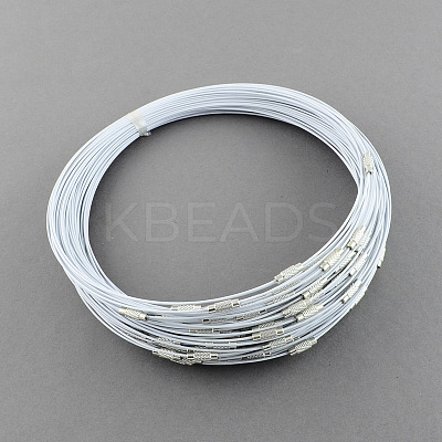 Steel Wire Bracelet Cord DIY Jewelry Making TWIR-R004-22-1