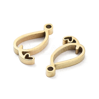 304 Stainless Steel Charms STAS-M327-02G-Q-1