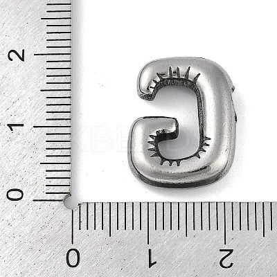 Anti-Tarnish 304 Stainless Steel Pendants STAS-K256-25G-P-1