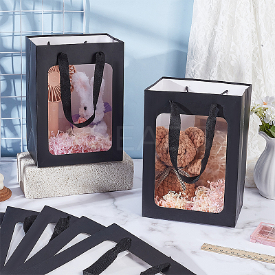 Rectangle Paper Gift Bags with Handles ABAG-WH0044-62A-1