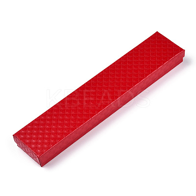 Rhombus Textured Cardboard Jewelry Necklace Boxes LS-CBOX-T006-03D-1