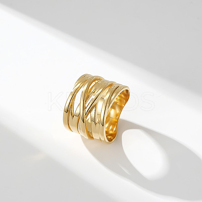 Cross 304 Stainless Steel Finger Rings FS-WG16BAC-07-1