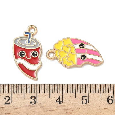 2Pcs Alloy Enamel Pendants LS-ENAM-I077-03KCG-02-1