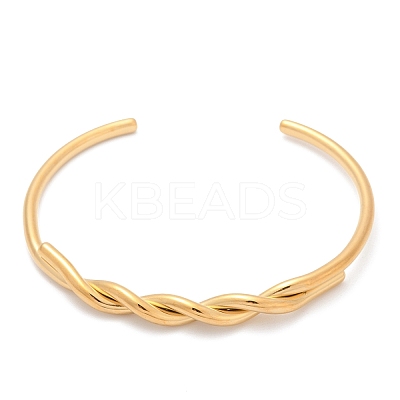 304 Stainless Steel Cuff Bangles for Women BJEW-F497-01G-1