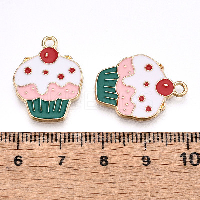 Eco-Friendly Alloy Enamel Pendants X-ENAM-Q437-017-NR-1