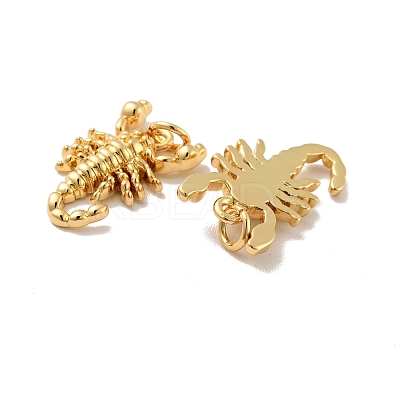 Scorpion Brass Pendants KK-G419-19G-1