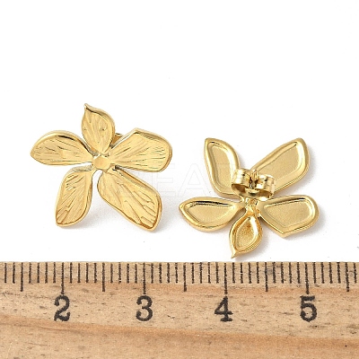 304 Stainless Steel Stud Earrings LS-EJEW-S257-01G-1