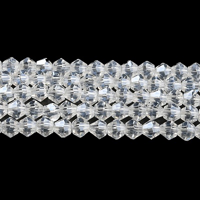 Transparent Electroplate Glass Beads Strands EGLA-A039-T2mm-A13-1