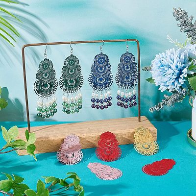 Filigree Dangle Earrings Making Kit DIY-UN0003-33-1