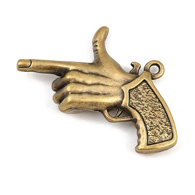 Tibetan Style Alloy Pendants AL-CBA2376-20AB-1