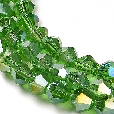 Transparent Electroplate Glass Beads Strands LS-EGLA-A039-T6mm-B03-1