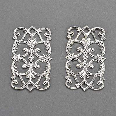 Brass Filigree Joiners KK-E710-57S-1