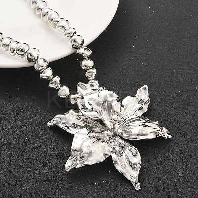 CCB Plastic Beaded Necklaces NJEW-P319-01P-1