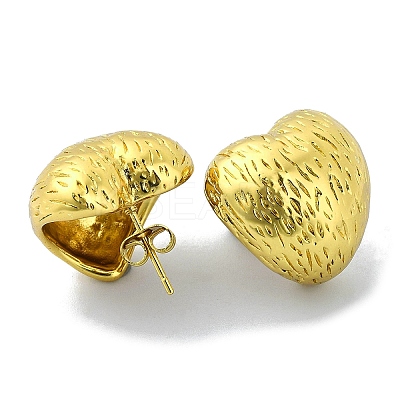 Ion Plating(IP) 304 Stainless Steel Stud Earrings EJEW-C071-05G-1