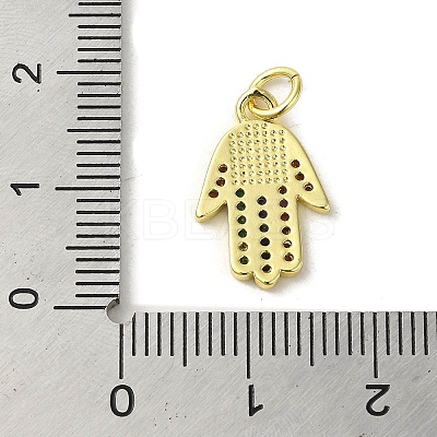 Brass Micro Pave Cubic Zirconia Pendants KK-M283-13F-02-1