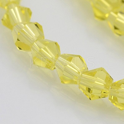 Bicone Glass Beads Strands LS-EGLA-P016-4mm-11-1