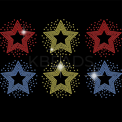 Glass Hotfix Rhinestone DIY-WH0609-025-1