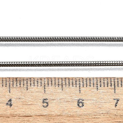 Tarnish Resistant 304 Stainless Steel Snake Chain Necklaces NJEW-M151-11P-1