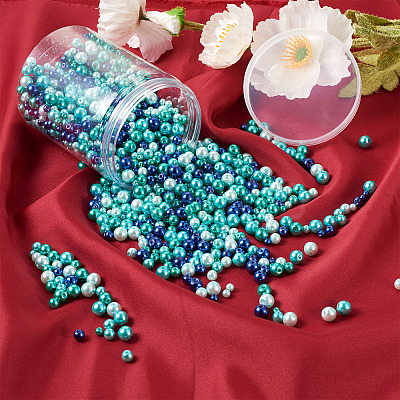 Baking Paint Pearlized Glass Pearl Round Beads HY-CW0001-01-1
