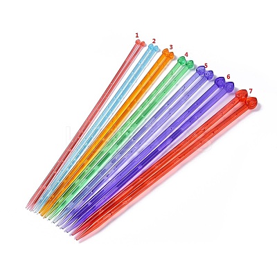 Plastic Knitting Needles LS-TOOL-WH0117-69B-1