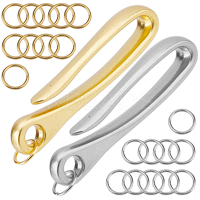 2Pcs 2 Color Alloy Carp Fishing Hooks AJEW-SC0001-39B-1