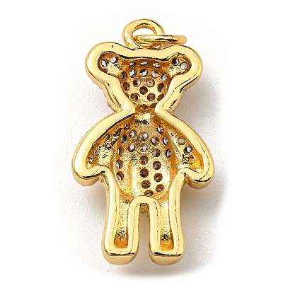 Brass with Cubic Zirconia Pendants KK-K341-30G-1