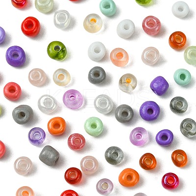 90G 5 Style Opaque & Transparent Inside Colours 3/0 Glass Seed Beads SEED-FS0001-15B-1