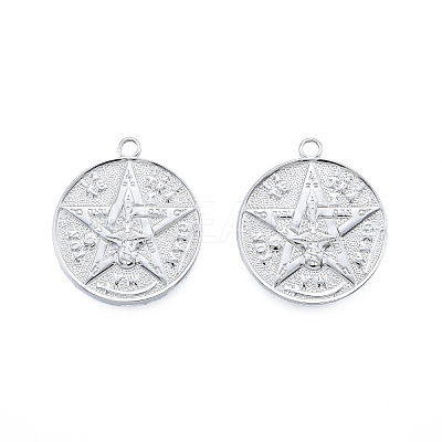 Non-Tarnish 201 Stainless Steel Pendants STAS-N098-238P-1