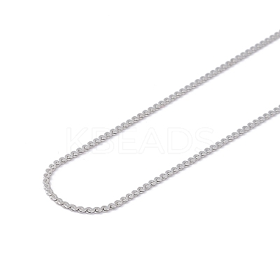 Non-Tarnish 304 Stainless Steel Serpentine Chain Necklace for Men Women NJEW-G076-01C-P-1