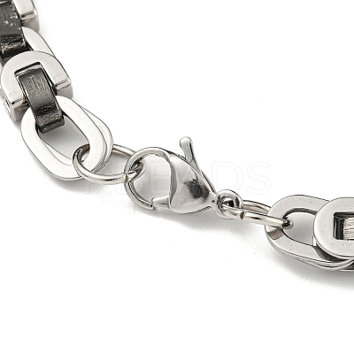 Two Tone 201 Stainless Steel Link Chain Bracelet BJEW-B078-29BP-1