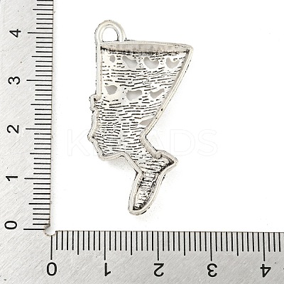 Tibetan Style Alloy Woman Pendants TIBEP-Q043-147-RS-1