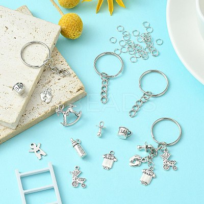 DIY Baby Theme Keychain Making Kit DIY-CJ0002-25-1