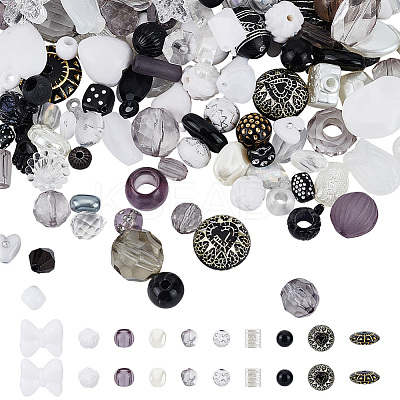 80G 2 Styles DIY Acrylic Beads & Pendants Mobile Phone Wrist Strap Making Finding Kit MACR-GO0001-07-1