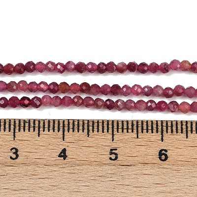 Natural Red Tourmaline Beads Strands G-RM250101-A14-1