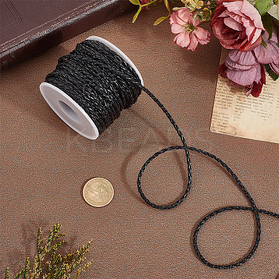19M Braided Imitation Leather Cords LC-CL0001-02A-1