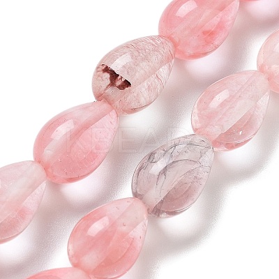 Cherry Quartz Glass Beads Strands G-B106-A01-02-1