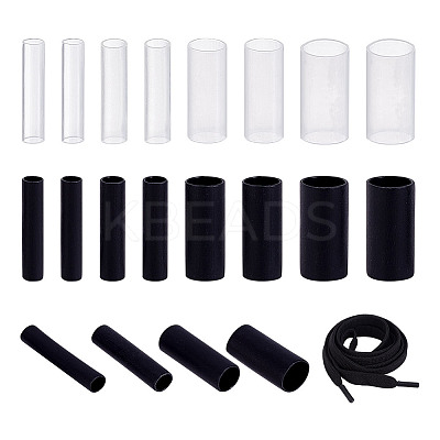 160Pcs 8 Styles Plastic Heat Shrink Tubing DIY-NB0014-12-1