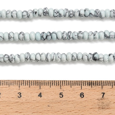 Synthetic Turquoise Beads Strands G-Z110-B01-2x4mm-01-1