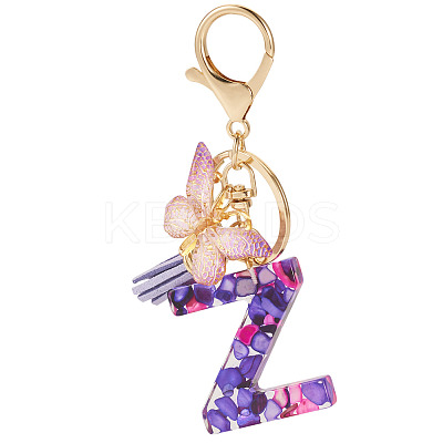 Resin Butterfly Pendant Keychains KEYC-TAC0034-03Z-1