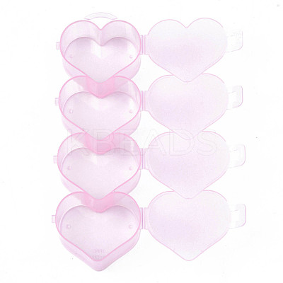 Heart Polypropylene(PP) Bead Storage Container CON-N011-030A-1
