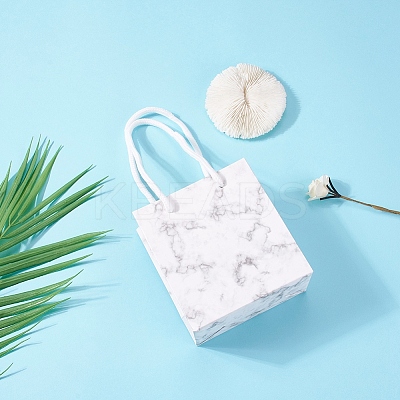 Marble Pattern Paper Gift Shopping Bags AJEW-CJ0001-18-1