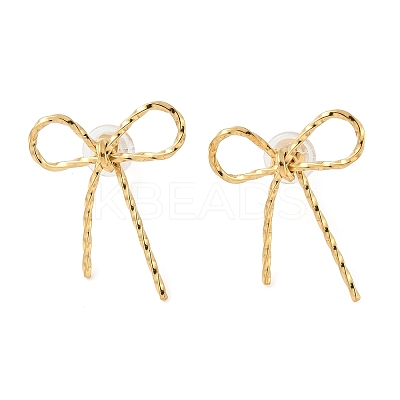 304 Stainless Steel Stud Earrrings EJEW-U065-01B-G-1