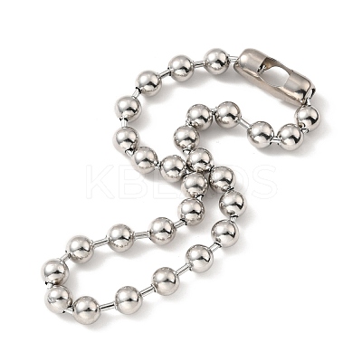 Tarnish Resistant 304 Stainless Steel Ball Chain Necklace & Bracelet Set STAS-D181-02P-02A-1