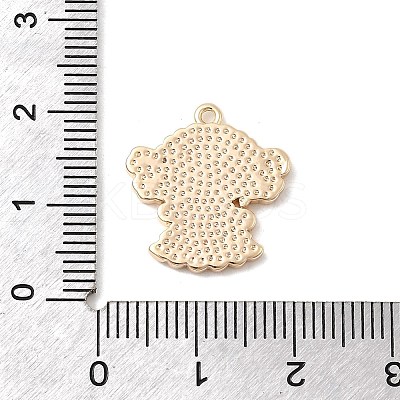 Brass Colorful Enamel Pendants KK-A277-34G-1