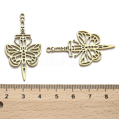 304 Stainless Steel Pendants STAS-B054-05G-1