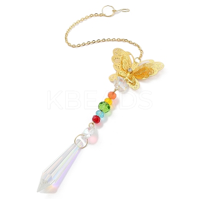 Hollow Alloy Hanging Ornaments HJEW-Q012-05D-1