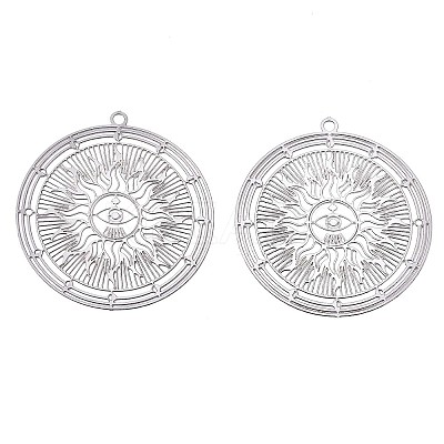 Non-Tarnish 201 Stainless Steel Filigree Pendants LS-STAS-S118-026P-1