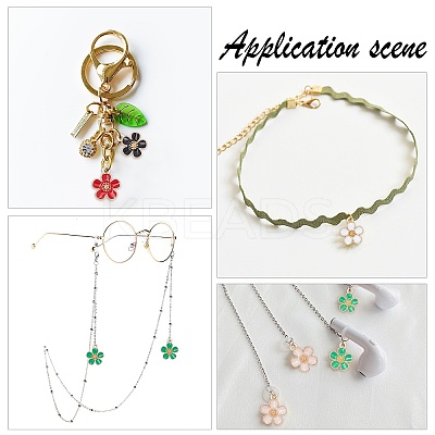 72Pcs 12 Colors Eco-Friendly Zinc Alloy Pendants FIND-PH0002-56-1