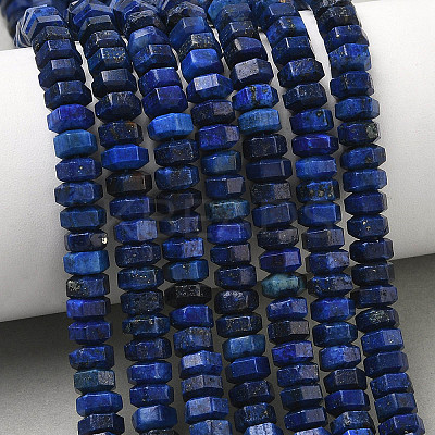 Dyed Natural Lapis Lazuli Beads Strands G-G317-A24-3x6mm-1