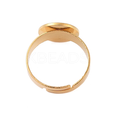 Adjustable 304 Stainless Steel Finger Rings Components STAS-F149-21G-D-1